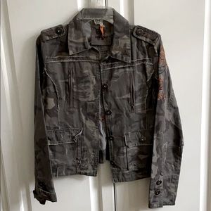 B D Branded Camo and Breaded Jacket